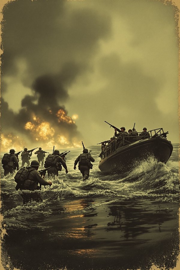 拯救大兵瑞恩 电影海报，1998年，西线题材战争影像